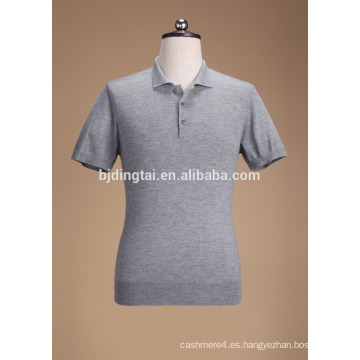 Camisa de punto de algodón 2016 hombres